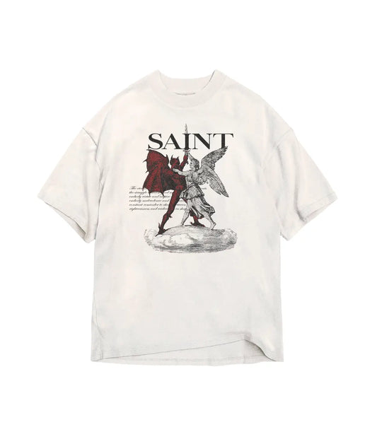 Saint vs Devil Oversized Tee SaintSoul.in